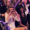 Taylor Swift dans le public de la cérémonie des 40 Principales awards à Madrid en Espagne le 24 janvier 2013.