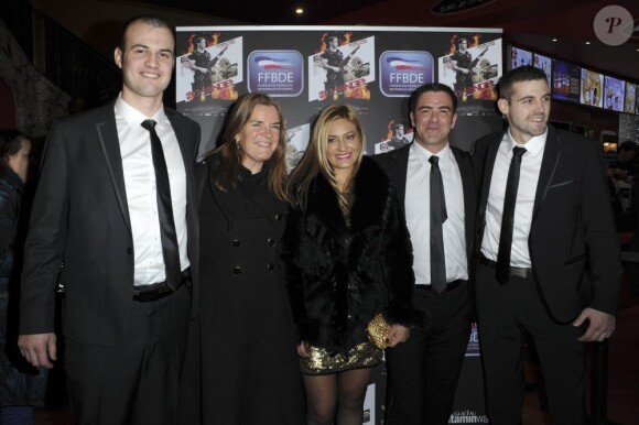 L'équipe du film lors de l'avant-première du film L'échange, jeudi 24 janvier 2013 à Paris