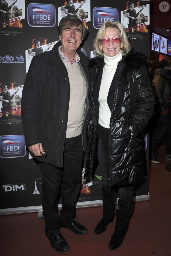 Bernard Menez et Evelyne Leclerc lors de l'avant-première du film L'échange, jeudi 24 janvier 2013 à Paris