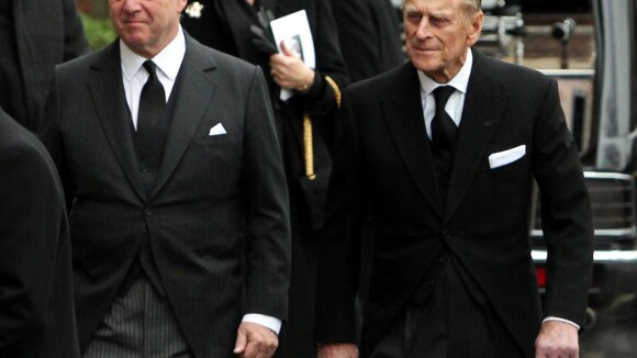 Le prince Philip en deuil aux obsèques de sa nièce la princesse Margarita
