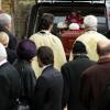 Obsèques de la princesse Margarita de Baden le 24 janvier 2013 en l'église orthodoxe de Serbie de l'ouest de Londres. La princesse est décédée le 15 janvier 2013 à 80 ans, dans le Surrey, des suites d'une longue maladie.