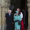 La reine Elizabeth II et son mari le duc d'Edimbourg bravaient la neige, le dimanche 20 janvier 2013, pour assister à la messe en l'église Ste Marie Madeleine de Sandringham.