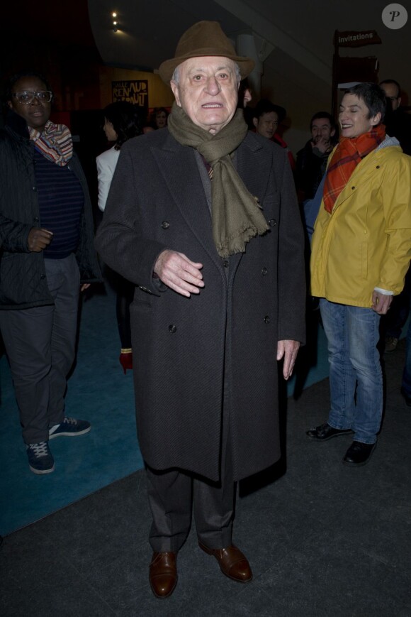 Pierre Bergé à la soirée "Mariage pour tous" au Théâtre du Rond-Point, à Paris, le dimanche 27 janvier 2013.