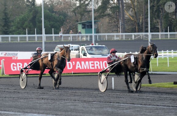 Le 92eme Grand Prix d'Amerique a l'hippodrome de Vincennes, le 27 janvier 2013.