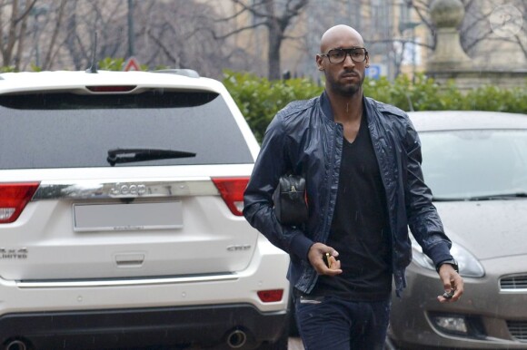 Nicolas Anelka lors de sa visite médicale avant de signer son contrat avec la Juventus de Turin le 28 janvier 2013