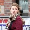 Coleen Rooney surprise dans les rues de Manchester le 28 janvier 2013 avant d'aller chez son coiffeur