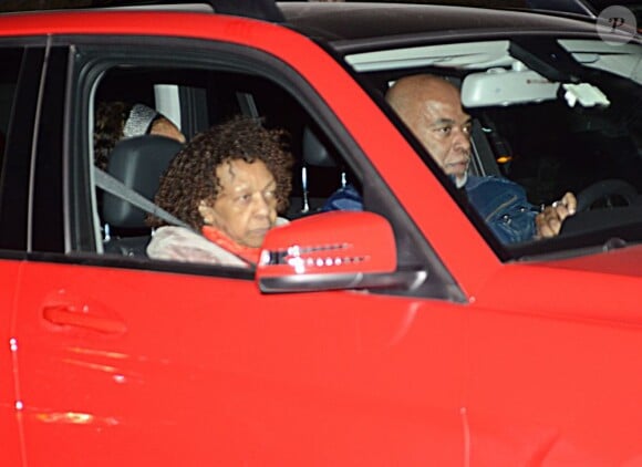 Cissy Houston, la veille des funérailles de sa fille Whitney Houston, à Newark, le 14 février 2012.