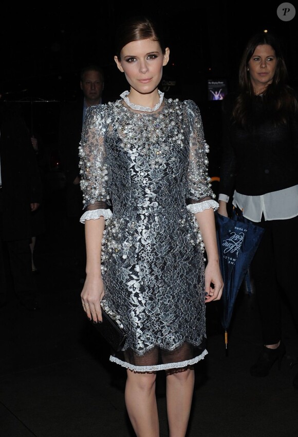 Kate Mara à la première de House of Cards à New York, le 30 janvier 2013.