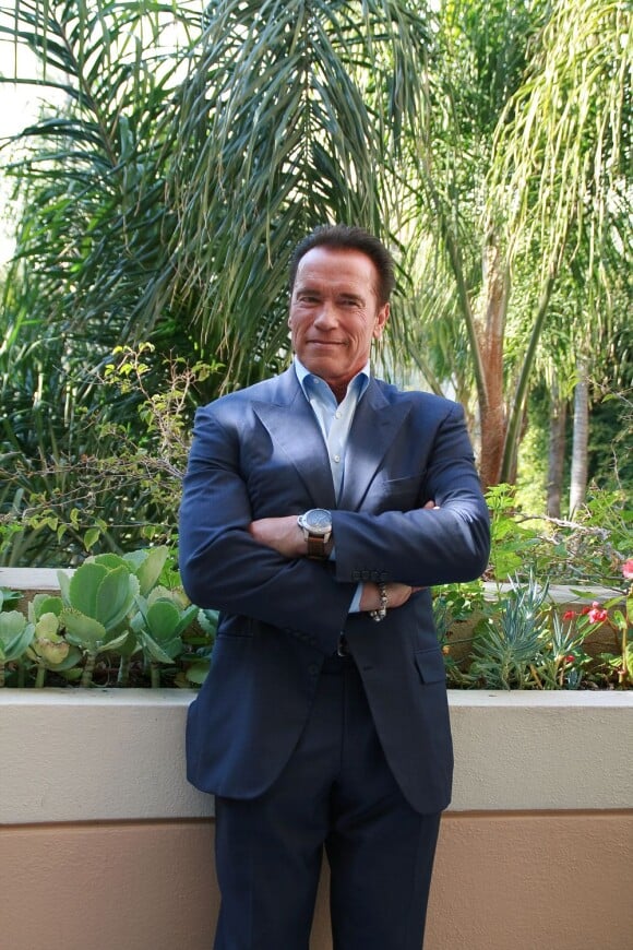 Arnold Schwarzenegger lors de la promotion du Dernier Rempart le 5 janvier 2013