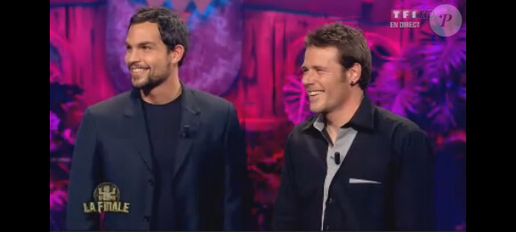 Ugo et Brice lors de la grande finale de Koh Lanta 2012, vendredi 1er février 2013 sur TF1