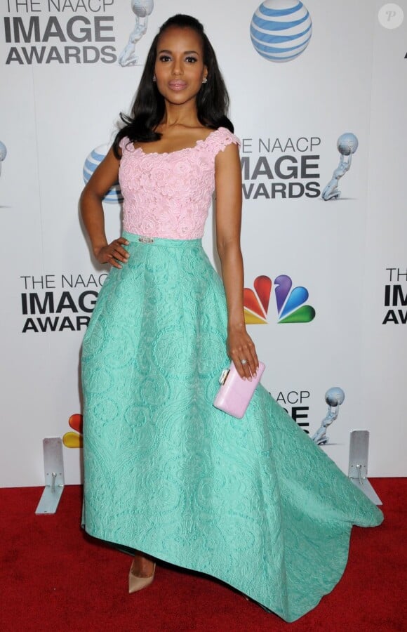 Kerry Washington assiste à la 44e cérémonie des NAACP Image Awards au Shrine Auditorium. Los Angeles. Le 1er février 2013.