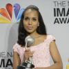 Kerry Washington, grande gagnante des NAACP Image Awards au Shrine Auditorium qu'elle quittait avec trois prix. Los Angeles, le 1er février 2013.