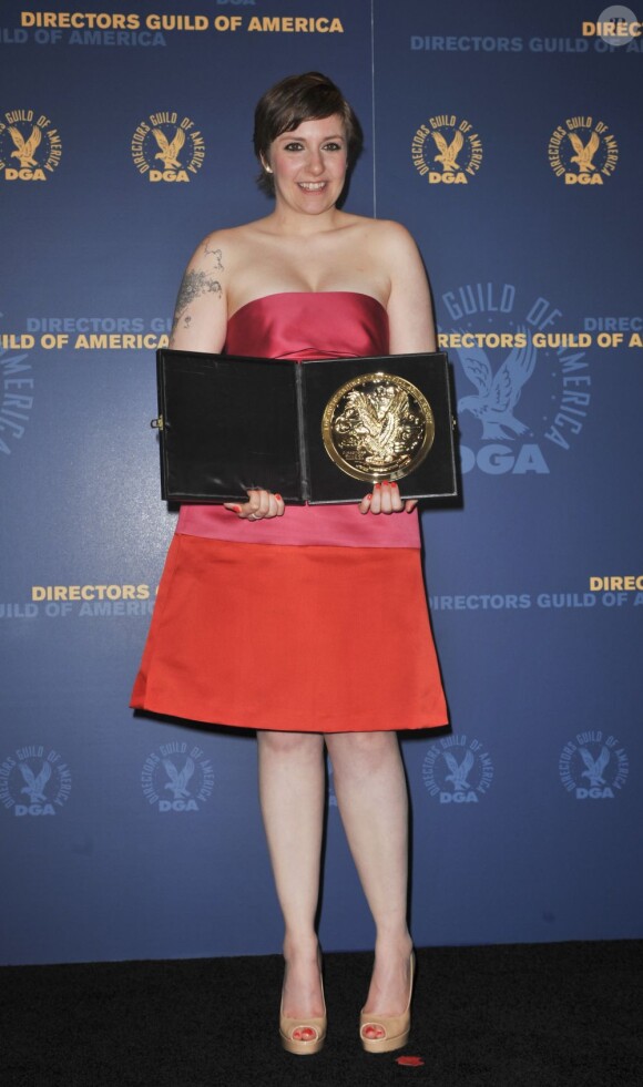 Lena Dunham lors de la remise des Directors Guild of America Awards à Los Angeles le 2 février 2013
