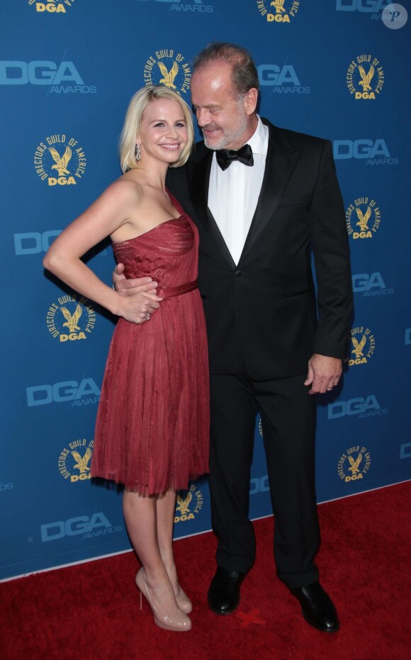 Kelsey Grammer et sa bien-aimée lors de la remise des Directors Guild of America Awards à Los Angeles le 2 février 2013