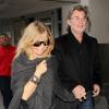 Goldie Hawn et Kurt Russell à l'aéroport de Los Angeles, le 1er février 2013.