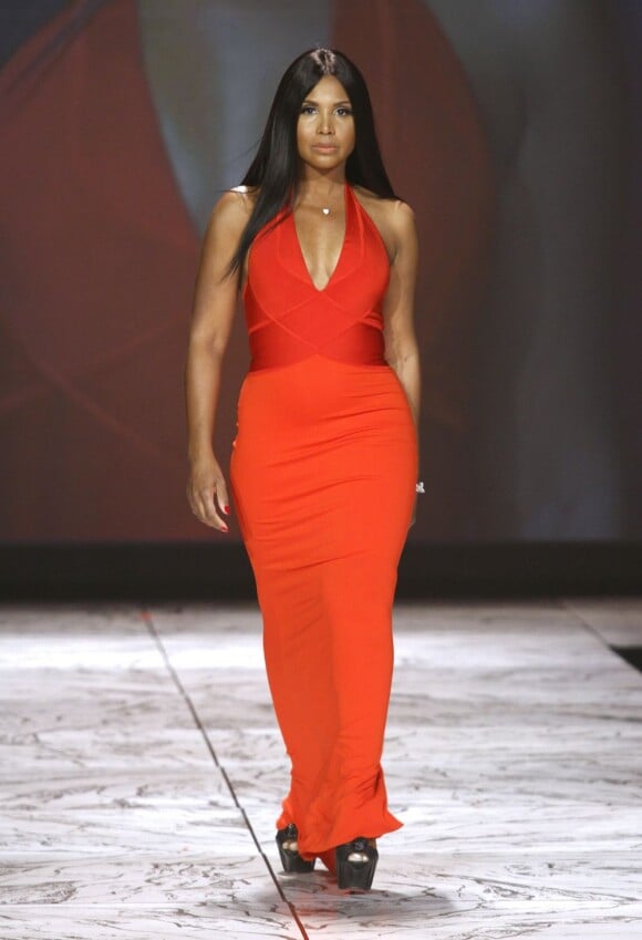 Toni Braxton participe au défilé Red Dress Collection 2013 de la National Institutes of Health et de son programme The Hearth Truth au Hammerstein Ballroom. New York, le 6 février 2013.