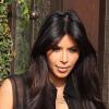 Kim Kardashian, enceinte, quitte son domicile et se dirige vers l'aéroport. Los Angeles, le 7 février 2013.