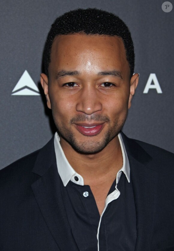 John Legend à la soirée L.A. Music Industry organisée par Delta Airlines dans la résidence du maire de Los Angeles, le 7 février 2013.