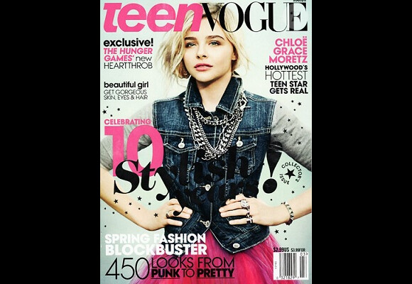 Chloë Grace Moretz en couverture du Teen Vogue.