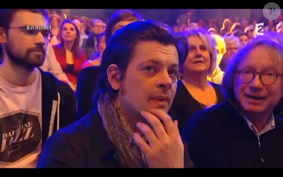 Benjamin Biolay lors des Victoires de la Musique, sur France 2 le 8 février 2013.