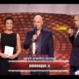  Dominique A   remporte le trophée de l'artiste interprète masculin   lors des Victoires de la Musique, sur France 2 le 8 février 2013. 