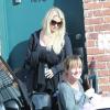 Jessica Simpson très enceinte dans les rues de Los Angeles, le 8 février 2013.