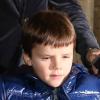 Cruz, le fils de David Beckham à Londres le 8 février 2013.