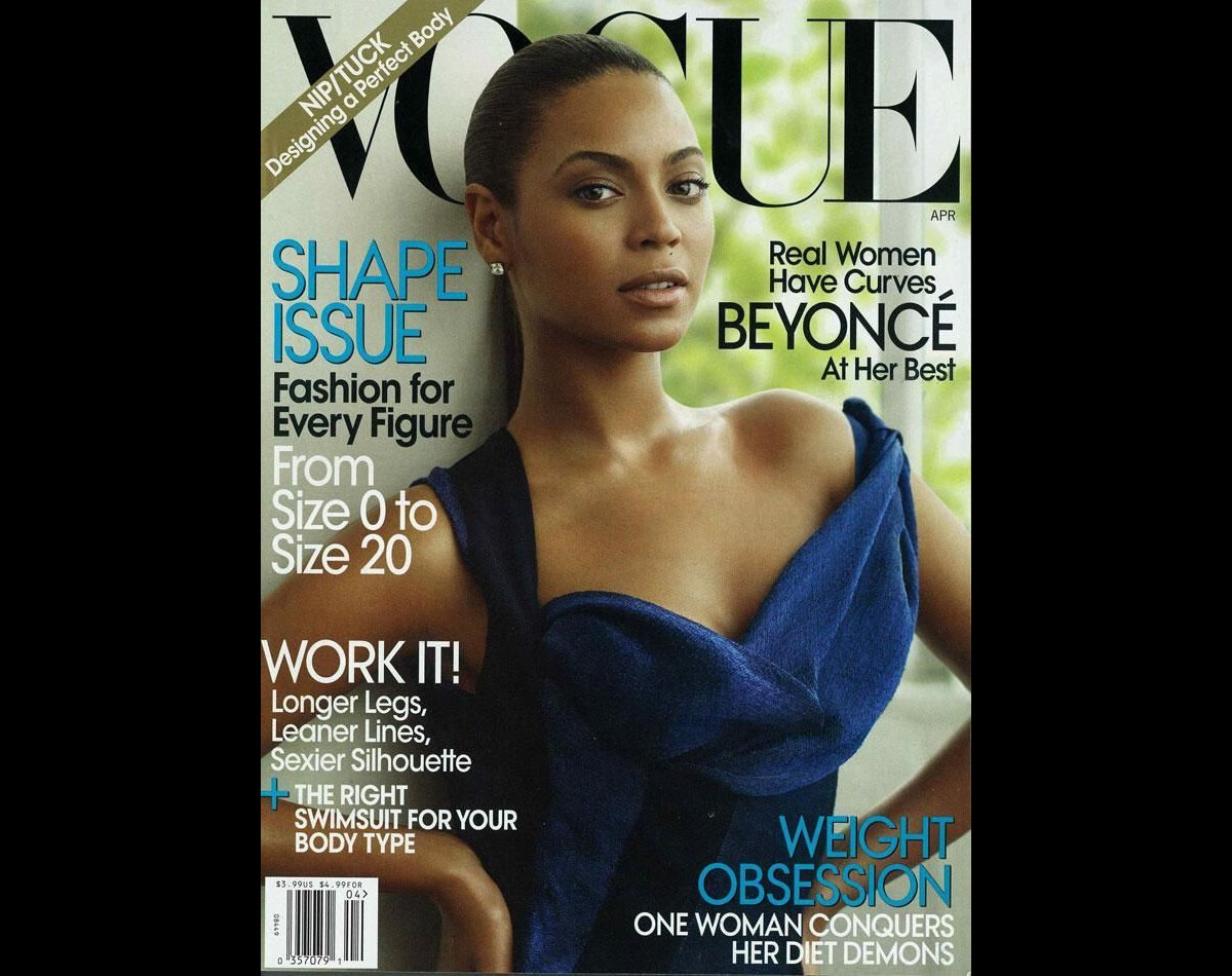 Photo : Beyoncé Knowles en couverture du magazine Vogue d'avril 2009 ...