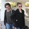 Renée Zellweger et son petit ami Doyle Bramhall II à l'aéroport LAX de Los Angeles, le 10 février 2013.