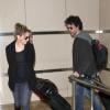 Renée Zellweger et son compagnon Doyle Bramhall II arrivent a l'aéroport LAX de Los Angeles, le 10 fevrier 2013.