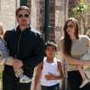 Brad Pitt, Angelina Jolie, et leurs enfants à la Nouvelle-Orléans le 20 mars 2011