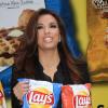 La comédienne Eva Longoria lors de l'annonce des noms des finalistes du concours Do us a flavor de la marque de chips Lay's, à New York, le 12 février 2013