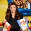 Eva Longoria lors de l'annonce des noms des finalistes du concours Do us a flavor de la marque de chips Lay's, à New York, le 12 février 2013