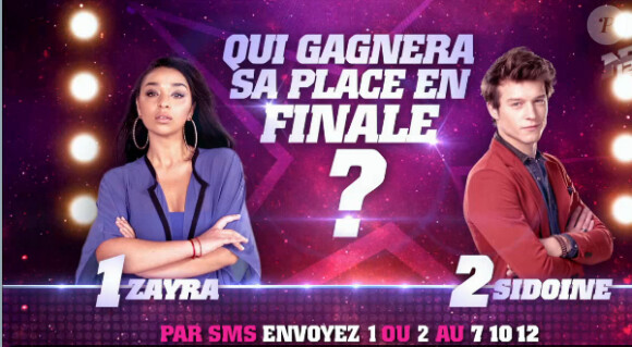 Zayra affronte Sidoine lors de la première demi-finale de la Star Academy 9, jeudi 14 février 2013 sur TF1