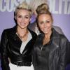 Miley Cyrus et sa mère Tish arrivent à la soirée Cosmopolitan March Cover Party 2013 pendant la fashion week à New York, le 13 février 2013. La star en est la cover girl.