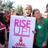 Jane Fonda lors du mouvement One Billion Rising à West Hollywood le 14 février 2013