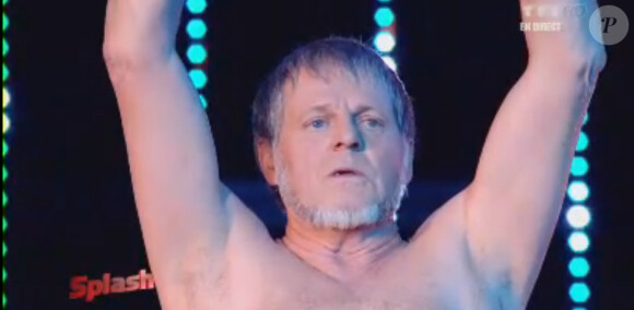 Gégé lors du premier prime de Splash, le 8 février 2013 sur TF1.
