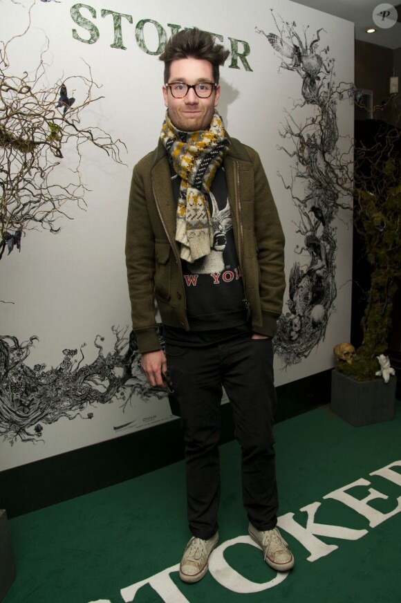 Dan Ritchie lors de l'avant-première du film Stoker à Londres le 17 février 2013