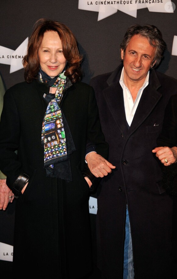 Nathalie Baye et Richard Anconina au vernissage de l'exposition consacrée à Maurice Pialat à la Cinemathèque à Paris, le 18 février 2013.