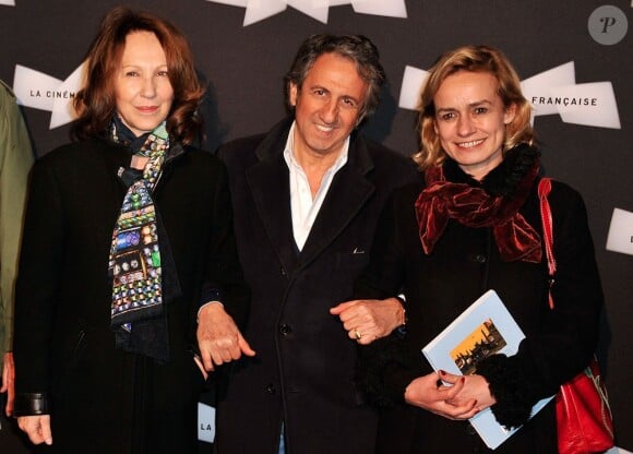 Nathalie Baye, Richard Anconina et Sandrine Bonnaire au vernissage de l'exposition consacrée à Maurice Pialat à la Cinemathèque à Paris, le 18 février 2013.