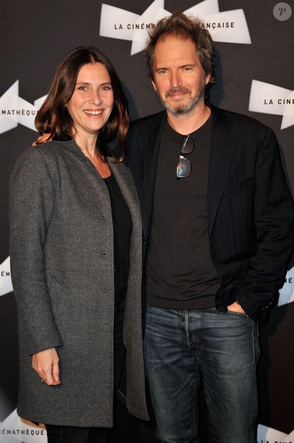 Geraldine Pailhas et Christopher Thompson au vernissage de l'exposition consacrée à la Cinémathèque à Paris, le 18 février 2013.