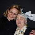 Sandrine Bonnaire et Micheline Pialat au vernissage de l'exposition consacrée à Maurice Pialat à la Cinemathèque à Paris, le 18 février 2013.