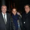 Patrick Balkany accompagné de Solenne et Alexandre à l'avant-première du film Vive la France, le 19 février 2013.