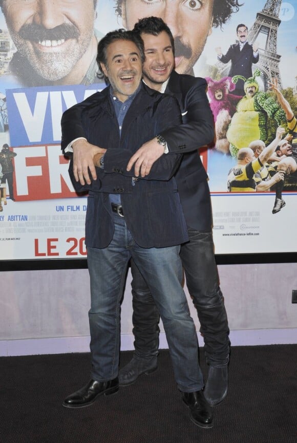José Garcia, Michaël Youn à l'avant-première du film Vive la France à l'UGC Bercy à Paris le 19 février 2013.