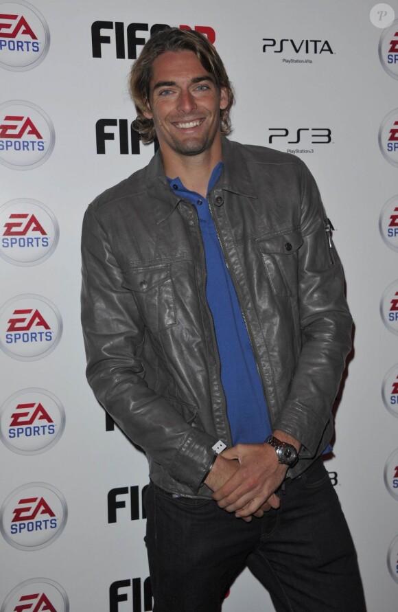 Camille Lacourt à la soirée Fifa 13 à l'Olympia, le 25 septembre 2012.