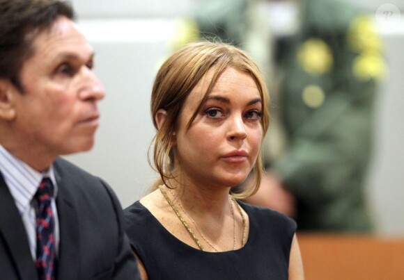 Lindsay Lohan au tribunal de Los Angeles, le 30 janvier 2013. Le procès a été repoussé au 1er mars 2013.