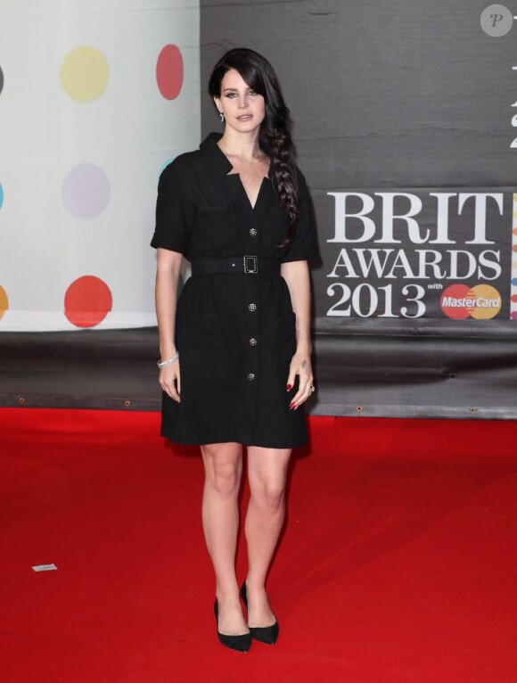 Lana Del Rey à la soirée des Brit Awards 2013, à Londres, le 20 février 2013.