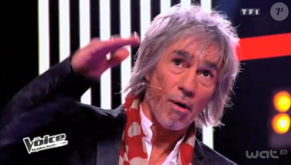 Louis Bertignac dans The Voice 2 sur TF1 le samedi 16 février 2013