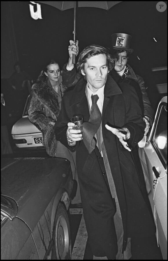 Helmut Berger à Paris, le novembre 1975. 