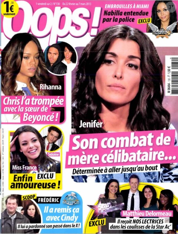 Magazine Oops ! à paraître le 22 février 2013.